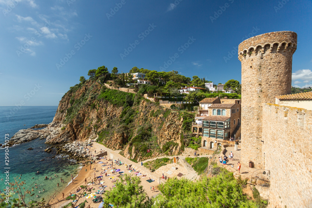 Fototapeta premium old fort in Tossa de Mar