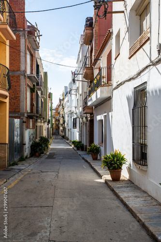 small spanish town street