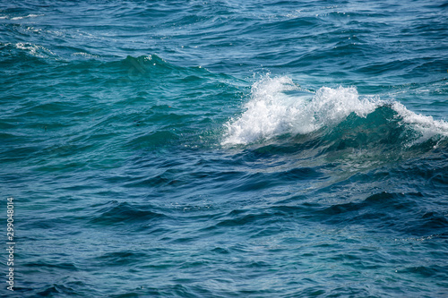 Fototapeta Naklejka Na Ścianę i Meble -  sea wave splashes over stone