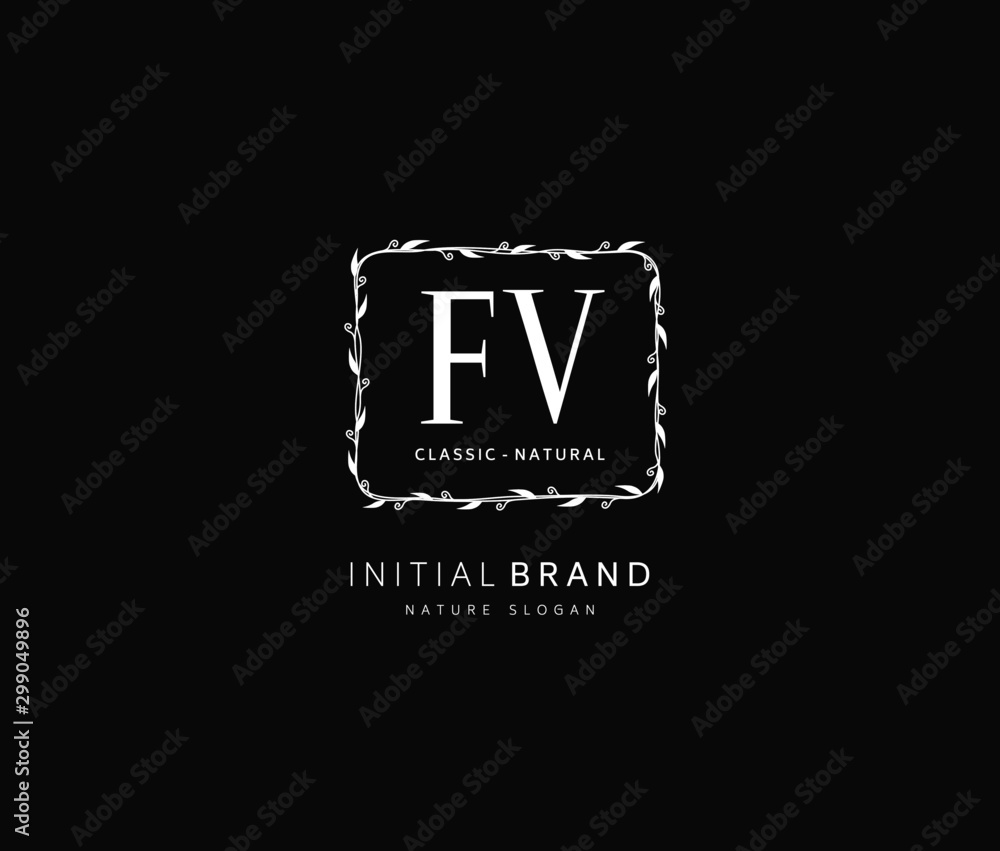 F V FV Beauty vector initial logo, handwriting logo of initial signature, wedding, fashion, jewerly, boutique, floral and botanical with creative template for any company or business. F V FV Beauty vector initial logo, handwriting logo of initial signature, wedding, fashion, jewerly, boutique, floral and botanical with creative template for any company or business.