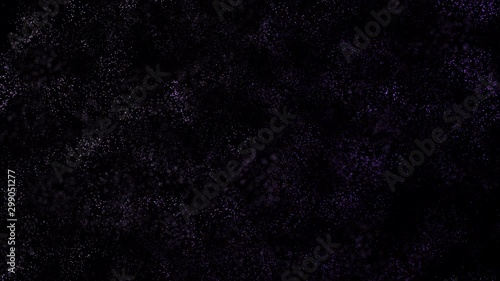 Small particles dancing motion background loop