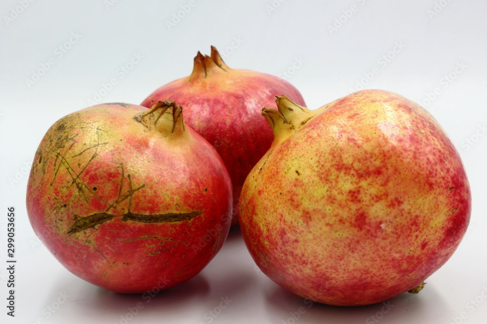 pomegranate isolated on white background pomegranate isolated on white background