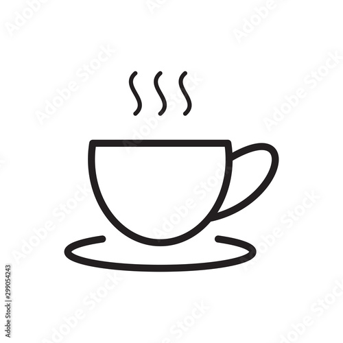 Coffee glass icon vector design template