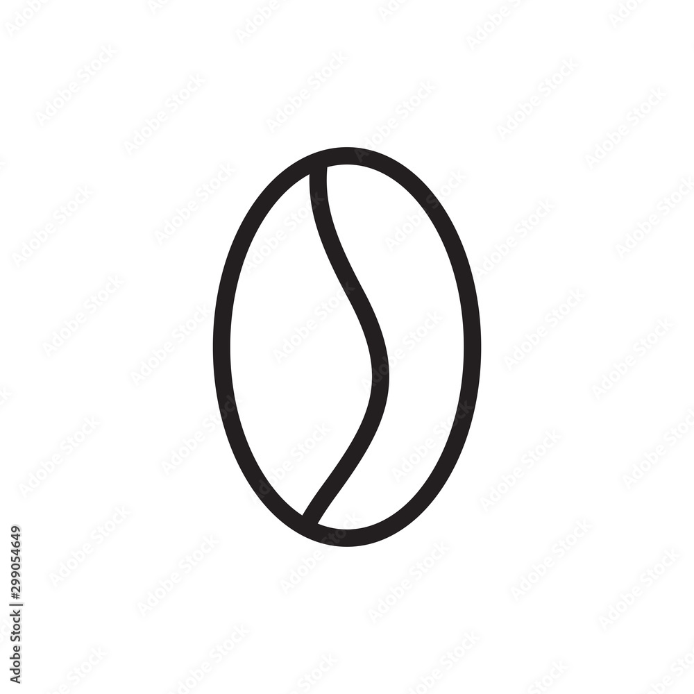 coffee beans icon vector design template coffee beans icon vector design template