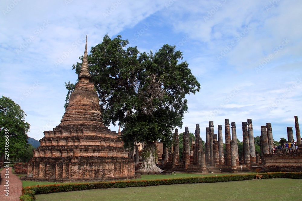 Parque histórico de Sukhothai, Tailandia.