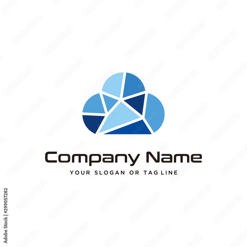 cloud technology logo design modern vector template cloud technology logo design modern vector template