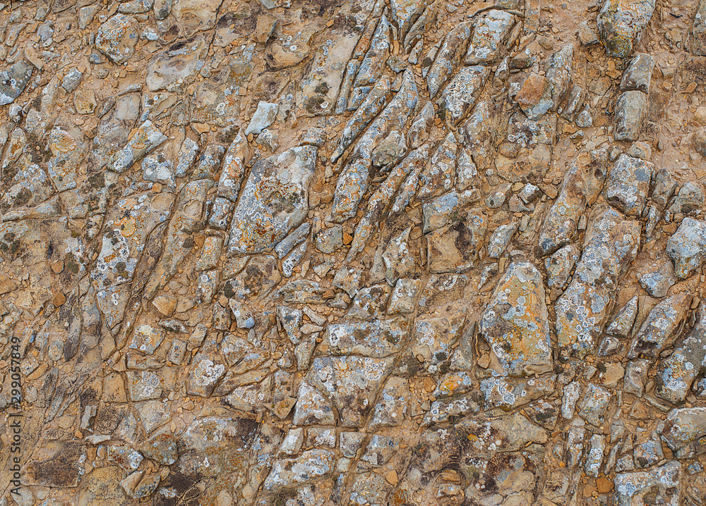 The surface of the stone with traces of natural erosion The surface of the stone with traces of natural erosion