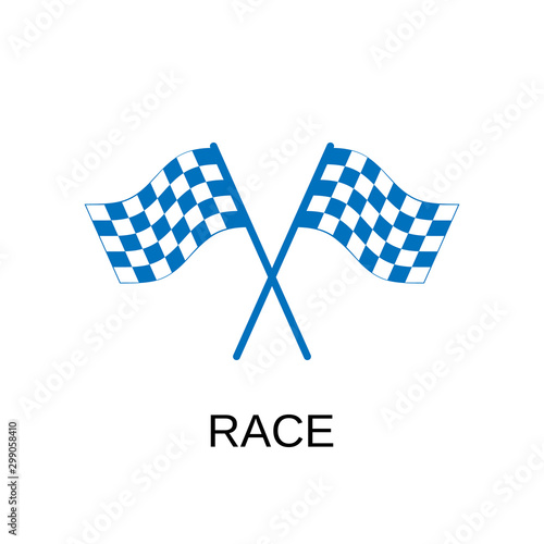 Race icon. Race symbol design. Stock - Vector illustration can be used for web.