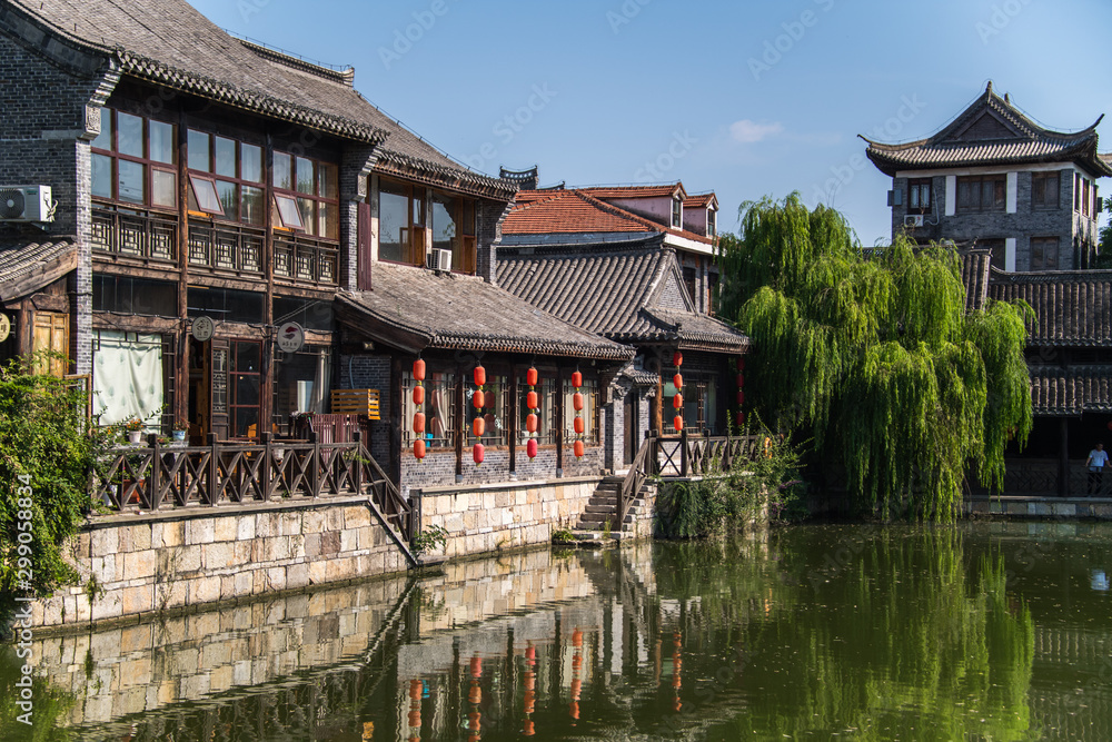 Taierzhuang is located in Zaozhuang in Shandong, is the largest water town in China. Historically, it was an important hub along the Grand Canal, China.