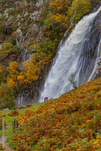 Aber Falls (Rhaeadr Fawr) in full flow
