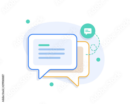 Chat Message Bubbles Vector Icon