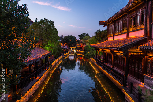 Photography Taierzhuang is located in Zaozhuang in Shandong, is the largest water town in China