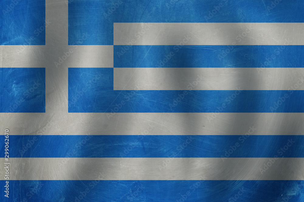 Old Greece flag background outdoors with sunlight Old Greece flag background outdoors with sunlight