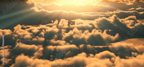 above clouds sunset god ray © aleksandar nakovski