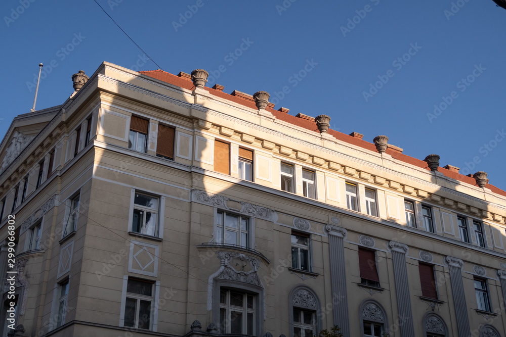 Cluj Napoca, Romania - 25 Oct, 2019: Old architecture in Cluj Napoca, Romania.