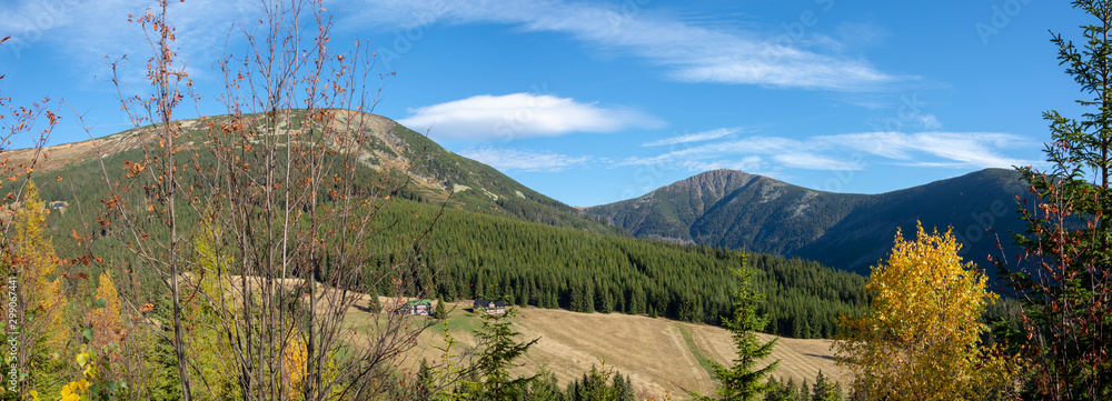 Fototapeta premium Karkonosze Mountains - Karkonosze National Park, Krkonoše National Park