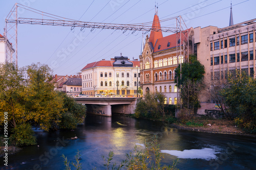 Somesul River and The Old town of Cluj Napoca, Romania, Cluj-Napoca is the fourth most populous city in Transylvania.