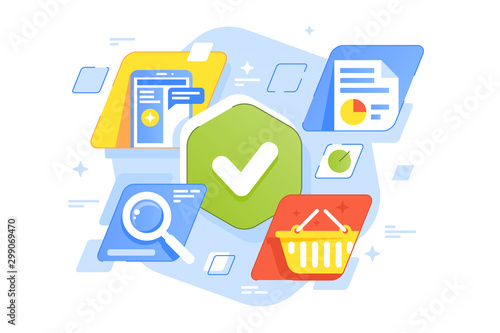 Success business tasks icons 