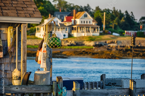 Maine coastline dock