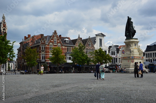 Ghent (Belgium). August 2017. Market Square. Monument to Jacob van Arteveld.