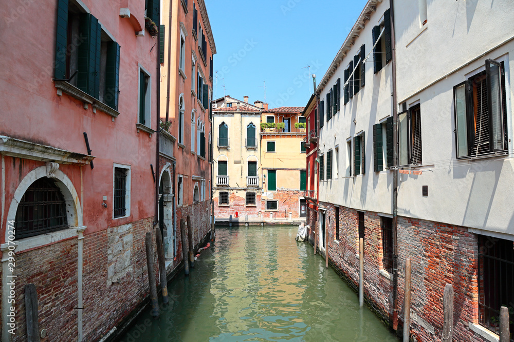 A Quiet Canal in Venice, Italy