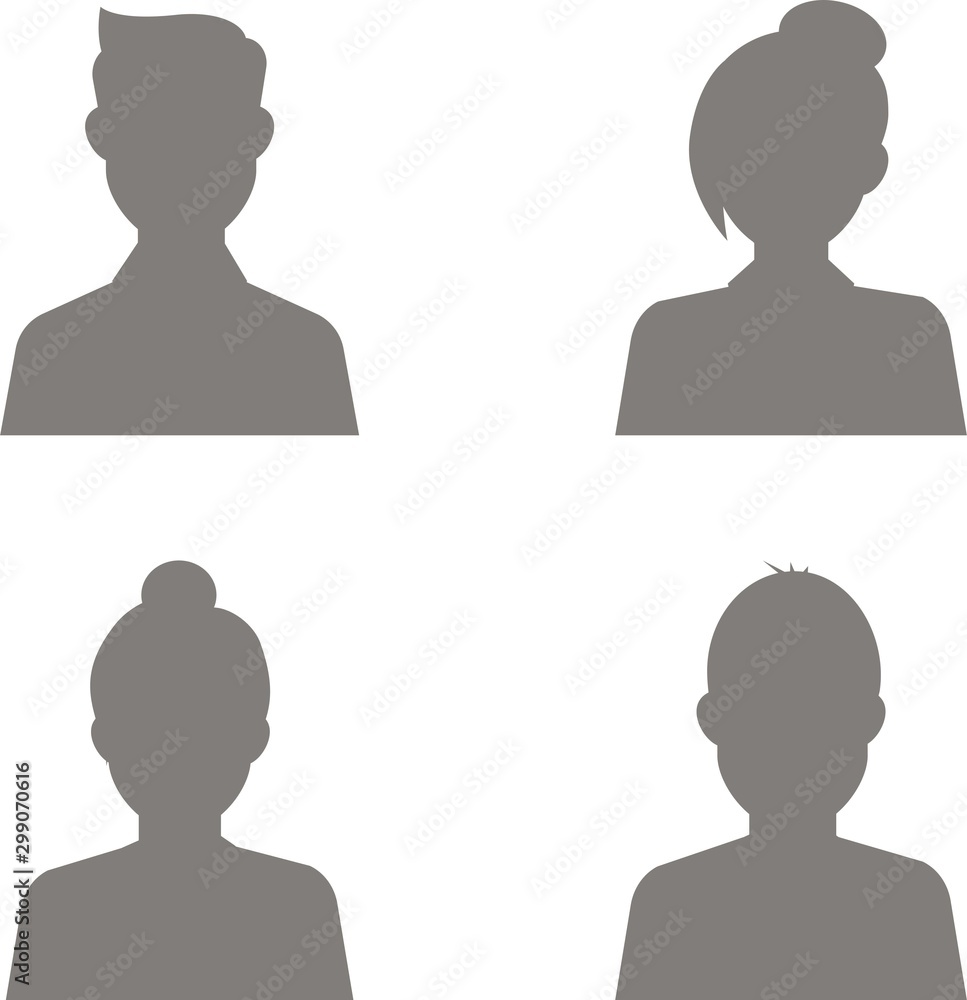 Social media avatar vector graphics flat icons.Set of hand drawn Avatar profile icon (or portrait icon), including male and female . User flat avatar icon, sign, profile people symbol Social media avatar vector graphics flat icons.Set of hand drawn Avatar profile icon (or portrait icon), including male and female . User flat avatar icon, sign, profile people symbol