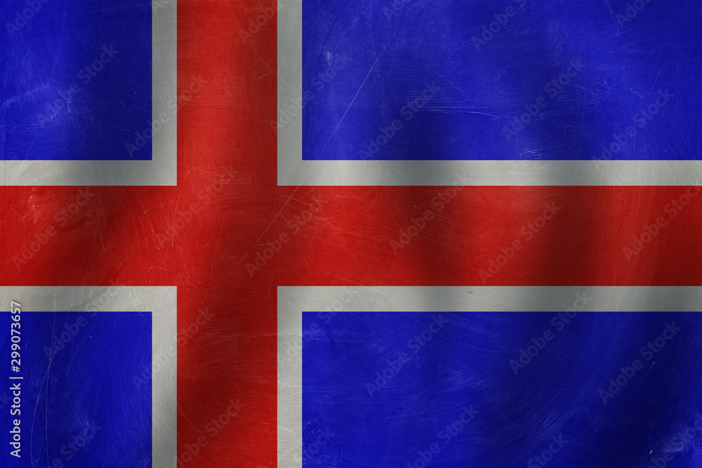 Iceland concept with the Icelandic flag background. Iceland concept with the Icelandic flag background.