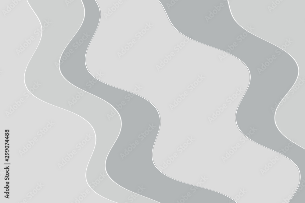 Abstract vector gray background with curved lines. Pattern backdrop for landing pages.