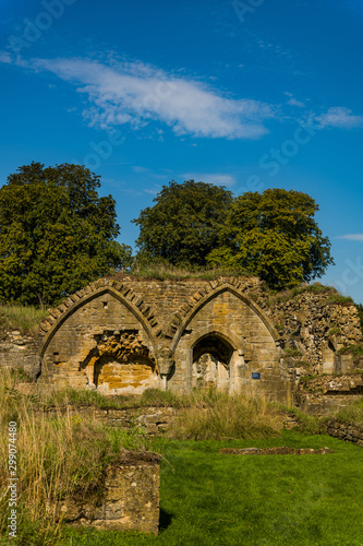 ruined hailes abbey cotswolds gloucestershire england uk