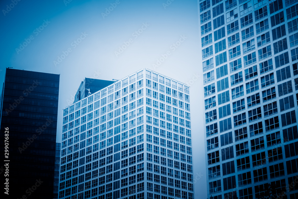 Office building window close up.