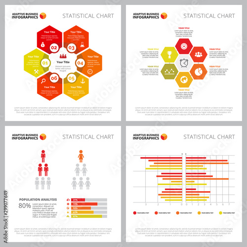 Creative infographic set for population or teamwork concept