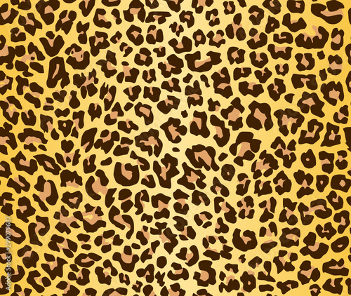 Print leopard pattern texture repeating seamless orange black yellow