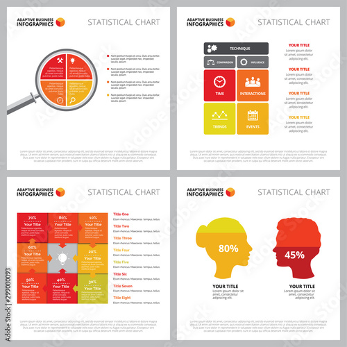 Creative infographic set for gender inequality concept