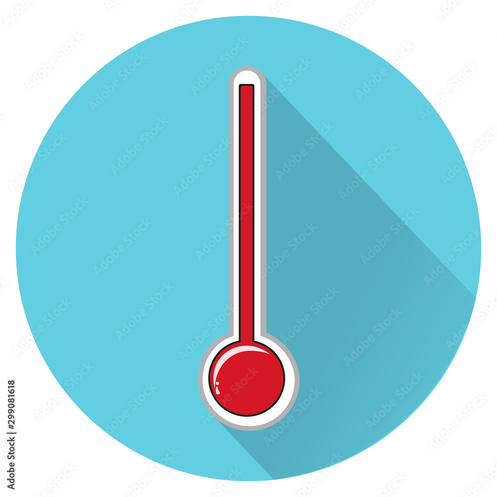 Meteorological thermometers on a white background. Blue and red thermometers. Vector illustration Meteorological thermometers on a white background. Blue and red thermometers. Vector illustration