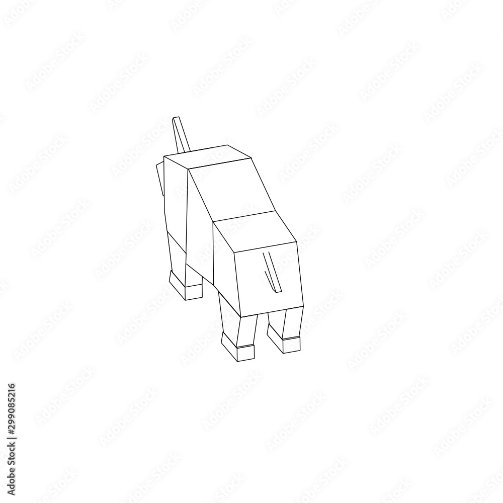 symbol illustration of the rhinoceros symbol illustration of the rhinoceros