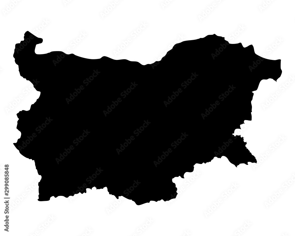 Karte von Bulgarien