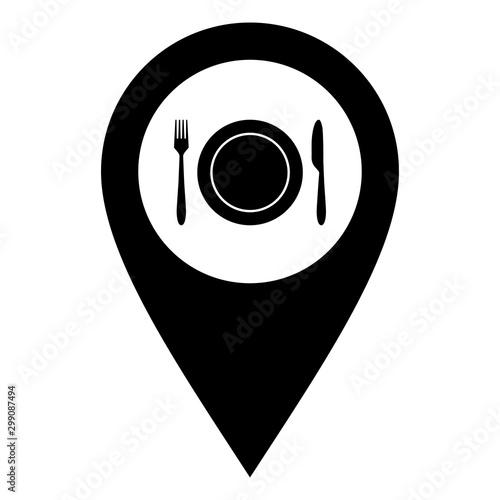 Besteck und Kartenmarkierung