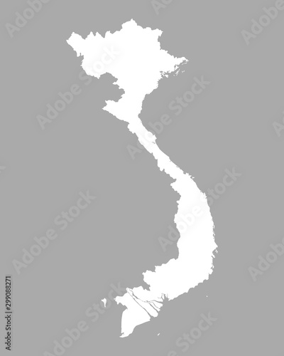 Karte von Vietnam