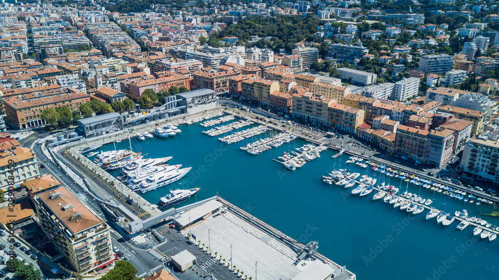 Old port in Nice, cote d'azur, South France