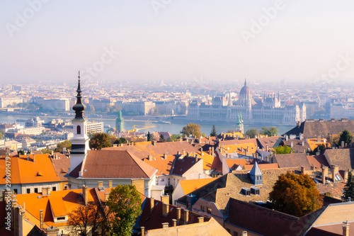 Aerial view of Budapest