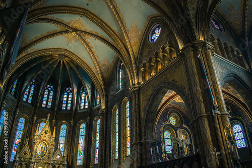Interior of Matthias Church Budapest