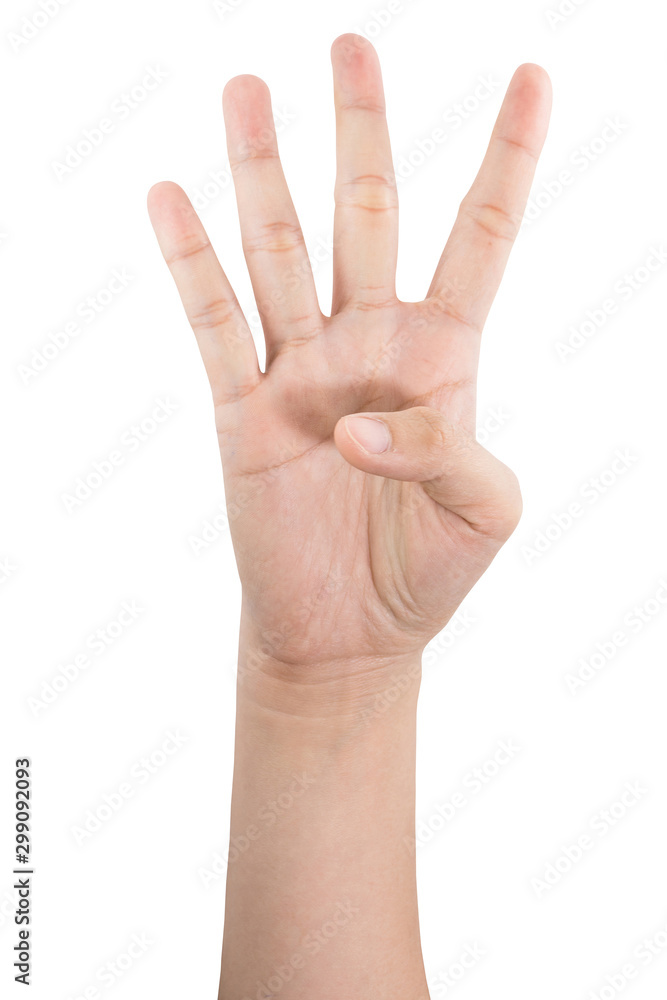 various gestures and sign of Woman's hand isolated on white background with clipping path. various gestures and sign of Woman's hand isolated on white background with clipping path.
