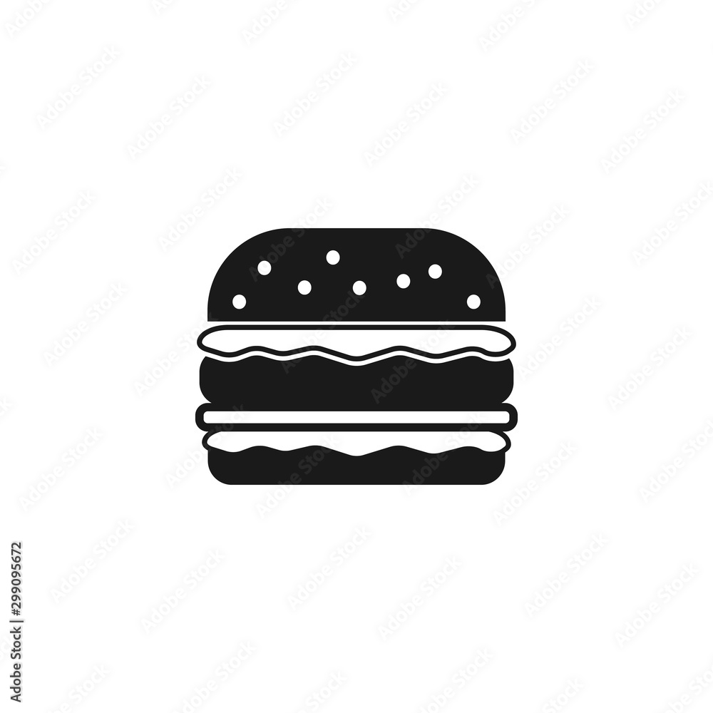 Hamburger icon. Fast food symbol design. Stock - Vector illustration can be used for web. Hamburger icon. Fast food symbol design. Stock - Vector illustration can be used for web.