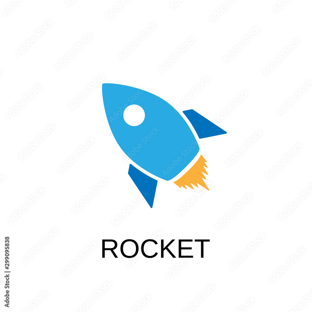 Obraz premium Rocket icon. Rocket symbol design. Stock - Vector illustration can be used for web.