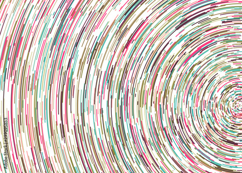 Colorful Universe Circular Distribution Computational Generative Art background illustration
