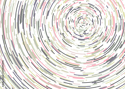 Colorful Universe Circular Distribution Computational Generative Art background illustration