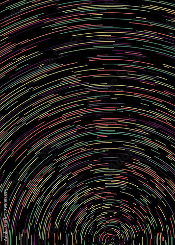 Wallpaper Mural Colorful Universe Circular Distribution Computational Generative Art background illustration Torontodigital.ca