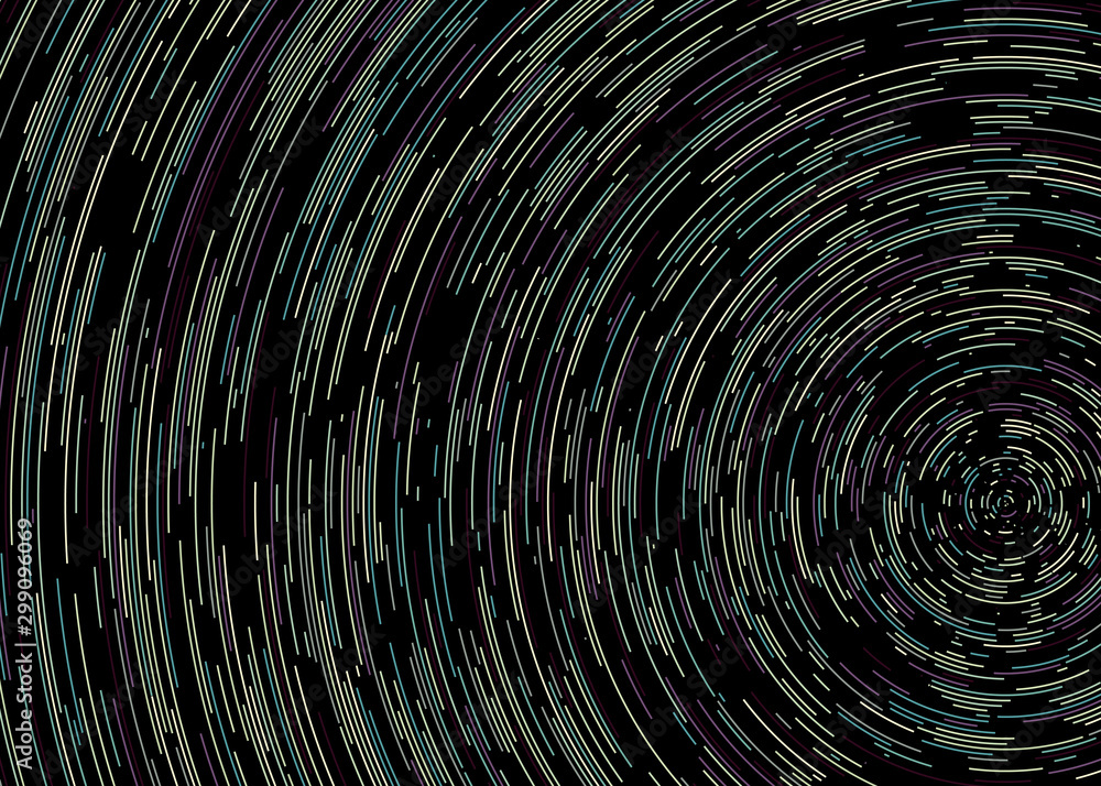 Obraz premium Colorful Universe Circular Distribution Computational Generative Art background illustration