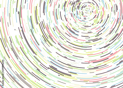 Colorful Universe Circular Distribution Computational Generative Art background illustration