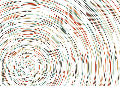 Colorful Universe Circular Distribution Computational Generative Art background illustration